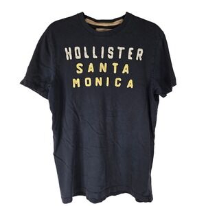 Hollister Santa Monica Graphic T-Shirt Cotton Casual Top Mens‎ Size L 90s Y2K